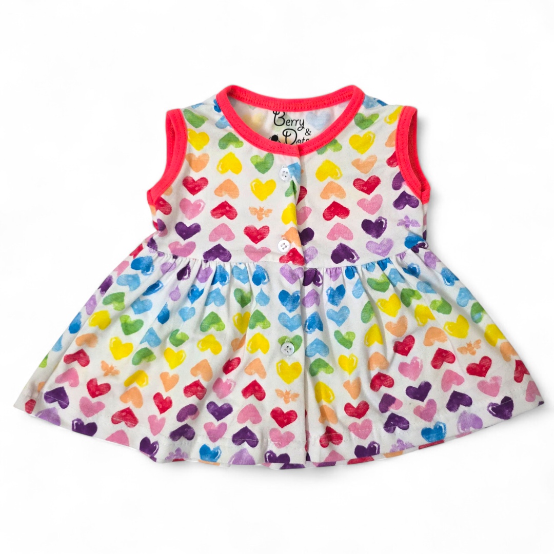 Printed Yoke Frock (Sleeveless)